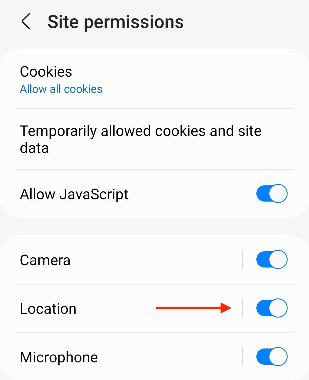 Android-Chrome-allow-location-sharing