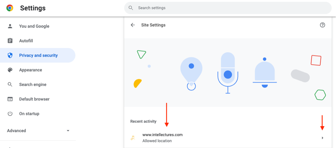 Chrome-allow-location-sharing