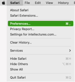 Safari-menu-preferences